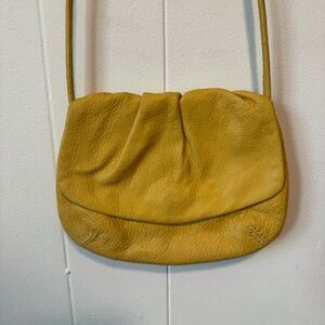 FOSSIL Vintage Leather Mustard Yellow Crossbody